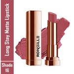 Buy Ronzille RC Long Stay Creamy Matte Lipstick With Intense Colour -16 - Purplle