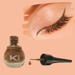 Buy KINDED Eye Liner Liquid Waterproof Smudgeproof Longlasting Insta Bold Look Intense Heavenly Soothing Colour Pigments Precise Tip Quick Drying Eyeliner (5 ml, Matte Finish, Camel Brown) - Purplle