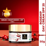 Buy Good Vibes Hydrating Rosehip Day Cream SPF 25 with Power Of Serum | 3 - 1 Product | (50 g) - Purplle