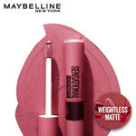 Buy Maybelline New York Sensational Liquid Matte Lipstick 22 Peach Addict (7 ml) - Purplle