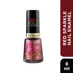 Buy Revlon Nail Enamel ( Fire n Gold ) -Red Sparkle - Purplle