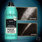Buy L'Oreal Paris Magic Retouch Instant Root Concealer Spray - Black 75 ml -For All Hair Types - Purplle