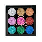 Buy MARS Bling it on Glitter Eyeshadow Palette with 9 Highly Pigmented Colors - 01 | 7.65g - Purplle