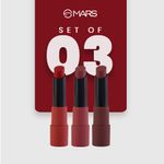 Buy MARS Matte Box Set of 3 Creamy Matte Lipsticks - 01 Reds and Maroons | 3.2gx3 - Purplle