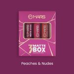 Buy MARS Matte Box Set of 3 Creamy Matte Lipsticks - 02 Peaches and Nudes | 3.2gx3 - Purplle