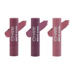 Buy MARS Matte Box Set of 3 Creamy Matte Lipsticks - 03 Plums | 3.2gx3 - Purplle