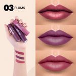 Buy MARS Matte Box Set of 3 Creamy Matte Lipsticks - 03 Plums | 3.2gx3 - Purplle