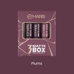 Buy MARS Matte Box Set of 3 Creamy Matte Lipsticks - 03 Plums | 3.2gx3 - Purplle