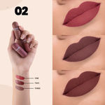 Buy MARS Mini Lip Pill High Pigmented Matte Lipstick Set of 3 | Transfer Proof & Smudge Proof | Travel Friendly (3.1 gm*3) (02-Romantic-Nude) - Purplle
