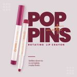 Buy MARS Retractable Poppins Long Lasting Lip Crayon | Matte Finish | Smudge Proof & Kiss Proof Crayon Lipstick for Women (1.3 gm) (17-SWOONING MAROON) - Purplle