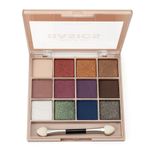 Buy MARS 12 Shades Back to Basics Eyeshadow Palette with Free Applicator | Matte | Shimmer | Beginner Friendly & Long Lasting Eye Shadow Palette (14.4 gm) (Shade-01) - Purplle