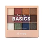 Buy MARS 12 Shades Back to Basics Eyeshadow Palette with Free Applicator | Matte | Shimmer | Beginner Friendly & Long Lasting Eye Shadow Palette (14.4 gm) (Shade-01) - Purplle