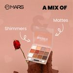 Buy MARS 12 Shades Back to Basics Eyeshadow Palette with Free Applicator | Matte | Shimmer | Beginner Friendly & Long Lasting Eye Shadow Palette (14.4 gm) (Shade-01) - Purplle