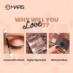 Buy MARS 12 Shades Back to Basics Eyeshadow Palette with Free Applicator | Matte | Shimmer | Beginner Friendly & Long Lasting Eye Shadow Palette (14.4 gm) (Shade-01) - Purplle