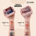 Buy MARS 12 Shades Back to Basics Eyeshadow Palette with Free Applicator | Matte | Shimmer | Beginner Friendly & Long Lasting Eye Shadow Palette (14.4 gm) (Shade-01) - Purplle