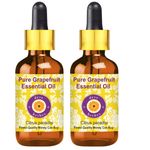 Buy Deve Herbes Pure Grapefruit Essential Oil (Citrus paradisi) with Glass Dropper Natural Therapeutic Grade Steam Distilled (Pack of Two) 100ml X 2 - Purplle