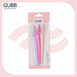 Buy GUBB Face & Eyebrow Razor For Women, Safe & Painless Hair Removal - 3 Facial Razors - Purplle