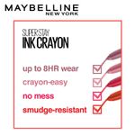 Buy Maybelline New York Super Stay Crayon Lipstick, 50 Own your Empire (1.2g) - Purplle