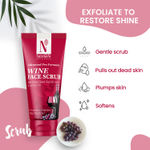 Buy NutriGlow NATURAL'S Advanced Pro Formula Wine Face Scrub for All Skin Type, Skin Lightening with Lemon Oil, 100 gm - Purplle