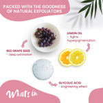 Buy NutriGlow NATURAL'S Advanced Pro Formula Wine Face Scrub for All Skin Type, Skin Lightening with Lemon Oil, 100 gm - Purplle
