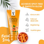 Buy NutriGlow NATURAL'S Advanced Pro Formula Papaya Facial Scrub for Deep Exfoliation with AHA, Lemon Oil, All Skin Types, 100gm - Purplle