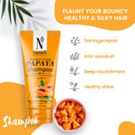 Buy NutriGlow NATURAL'S Advanced Pro Formula Papaya Shampoo for Hairfall control, Thinning, Sulphate Free, All Hair Type, 150 ml - Purplle