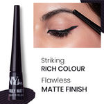 Buy NY Bae Truly Matte Liquid Eyeliner | Quick Dry | Waterproof | Long Lasting | Smudgeproof Eye Makeup | Bold Black (4.5ml) - Purplle