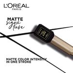 Buy L'Oreal Paris Matte Signature Liner Black (2.5 ml) - Purplle