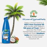 Buy Dabur Anmol Gold 100 % Pure Coconut Hair Oil - 1L | Nourishes Hair & Scalp | Moisturises Skin & Damages | For All Hair Types - Purplle