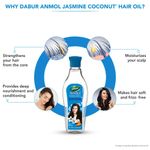 Buy Dabur Anmol Jasmine Coconut Hair Oil - 450ml | For Strong, Soft & Shiny Hair | Strengthens Hair, Moisturises Scalp | Provides Deep Nourishment & Conditioning | Makes Hair Soft, Frizz Free - Purplle