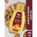 Buy Dabur Almond Hair Oil - 485ml | Provides Damage Protection | Non Sticky Formula | For  Soft & Shiny Hair | With Almonds, Keratin Protein, Soya Protein & 10X Vitamin E - Purplle