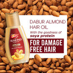 Buy Dabur Almond Hair Oil - 485ml | Provides Damage Protection | Non Sticky Formula | For  Soft & Shiny Hair | With Almonds, Keratin Protein, Soya Protein & 10X Vitamin E - Purplle
