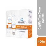 Buy Oxylife Salon Professional Tan Cean System - 400g | Pure Oxygen De-Tan System | With Oxysphere Technology | Instant & Effective Tan Removal | Deep Cleansing | Evens Skin Tone | 2 Step Action for Tan Clean - Purplle