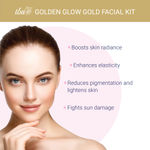Buy Iba Golden Glow Gold Facial Kit l 6 Step Single Use Kit l For Brightening & Radiance l Salon Like Results - Purplle
