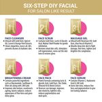 Buy Iba Golden Glow Gold Facial Kit l 6 Step Single Use Kit l For Brightening & Radiance l Salon Like Results - Purplle
