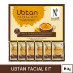 Buy NutriGlow NATURAL'S Set of 2 Ubtan Facial Kit For Glowing Skin, Tan Removal With Haldi & Chandan, 60gm each - Purplle