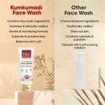 Buy TAC - The Ayurveda Co. 7% Kumkumadi Face Wash with Saffron & 24K Gold Dust for Radiant & Youthful Skin, 100ml - Purplle