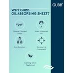 Buy GUBB Blotting Paper for Oily Skin with Green Tea Fragrance - 50 Oil Absorbing Sheets - Purplle