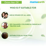 Buy Mamaearth Onion Oil For Hair Regrowth & Hair Fall Control With Redensyl (150 ml) Pack Of 2 - Purplle