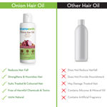 Buy Mamaearth Onion Oil For Hair Regrowth & Hair Fall Control With Redensyl (150 ml) Pack Of 2 - Purplle