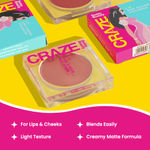 Buy Swiss Beauty Craze Lip and Cheek Macaron | With goodness of Vitamin E and Olive oil | Multipurpose cream for Lips, cheeks and eyelids |Shade-4, Pink GELLY | - 3 gm - Purplle