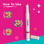 Buy Swiss Beauty CRAZE Duo Lipstick | Non-transfer Lip Colour | 2-in-1 Lip Colour with Satin Matte Finish | 2 Shades in 1 Lipstick | Long-lasting lipstick 02 Ultimate Nude - 2 gm - Purplle