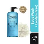 Buy Pears International 98% Pure Glycerin Mint Extracts Body Wash,100% Soap Free, (Free Loofah) 750 ml - Purplle