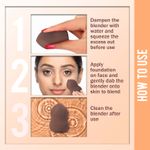 Buy NY Bae Pro Beauty Blender | Two Cuts Pear Shape Blender | Brown | Flawless Makeup Application | Maximum Coverage - Quirky 02 - 1 Pc - Purplle