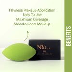 Buy NY Bae Pro Beauty Blender | Olive Blender | Green | Flawless Makeup Application | Maximum Coverage - Bossy 04 - 1 Pc - Purplle