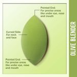 Buy NY Bae Pro Beauty Blender | Olive Blender | Green | Flawless Makeup Application | Maximum Coverage - Bossy 04 - 1 Pc - Purplle