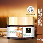 Buy Good Vibes Wheatgerm Nourishing Night Cream | Anti-Inflammatory, Heals Scars | With Almond Oil | Np Parabens, No Sulphates, No Mineral Oil (100 g) - Purplle