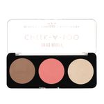 Buy Swiss Beauty Cheek-A-Boo 3 In One Blusher|Contour|Highlighter 02 - Purplle
