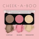Buy Swiss Beauty Cheek-A-Boo 3 In One Blusher|Contour|Highlighter 03 - Purplle