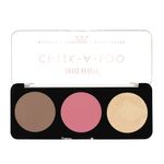 Buy Swiss Beauty Cheek-A-Boo 3 In One Blusher|Contour|Highlighter 03 - Purplle